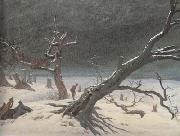 Caspar David Friedrich Winter Landsacpe (mk10) oil on canvas